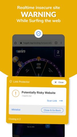 LinkWall: Anti-Phishing app для Android — скриншот 3