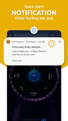 LinkWall: Anti-Phishing app для Android — скриншот 4