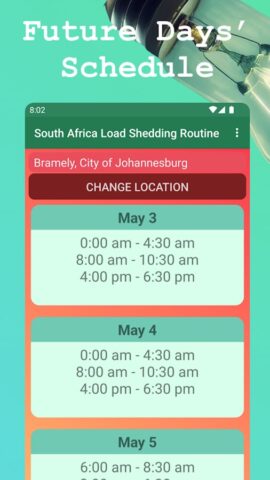 Load Shedding Schedule для Android — скриншот 3