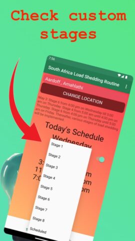 Load Shedding Schedule для Android — скриншот 5