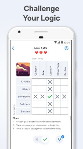 Logic Puzzles — Brain Riddles для Android — скриншот 1