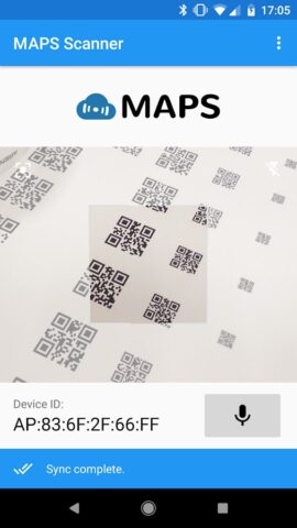 MAPS Scanner для Android — скриншот 1