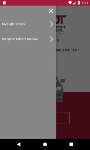 MD Practice Driving Test для Android — скриншот 2