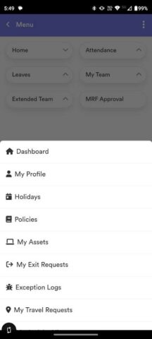 MHS HRMS для Android — скриншот 3