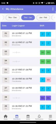 MHS HRMS для Android — скриншот 5