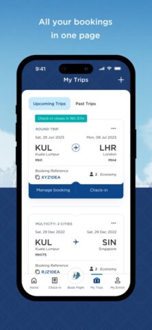 Malaysia Airlines для iOS — скриншот 5