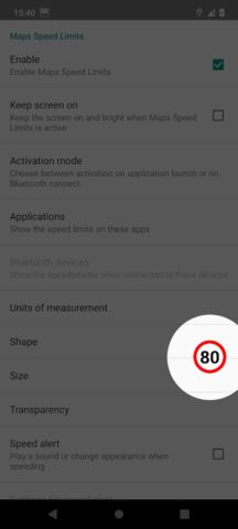 Maps Speed Limits & Alerts для Android — скриншот 1
