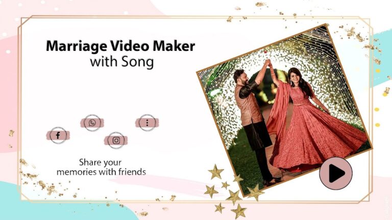 Marriage video maker with song для Android — скриншот 2
