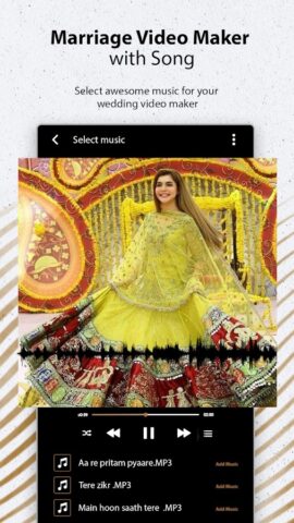 Marriage video maker with song для Android — скриншот 4