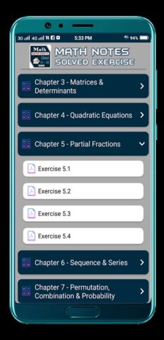 Math Notes (FSC, ICS) Offline для Android — скриншот 3