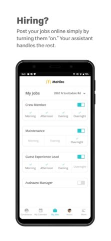 McHire для Android — скриншот 2