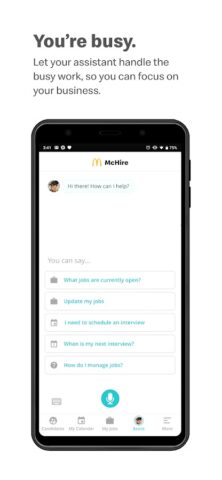 McHire для Android — скриншот 3
