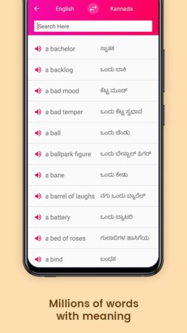 Meaning in Kannada для Android — скриншот 2