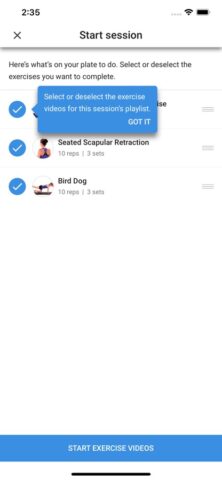 Medbridge GO for Patients для iOS — скриншот 2