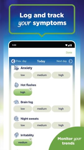 Menopause Stage — Clearblue me для Android — скриншот 5