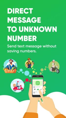 Message Unknown Number ChatApp для Android — скриншот 1