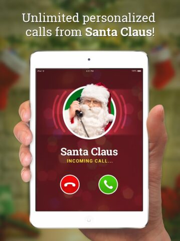 Call Santa Claus! create video для Android — скриншот 1