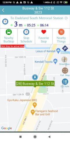 Miami MDT Bus Tracker для Android — скриншот 4