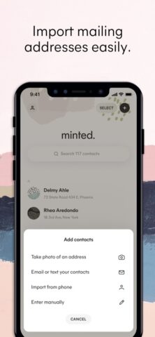 Minted: The Address Book для iOS — скриншот 3