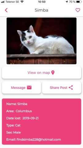 Missing Pets — Find Lost Pet для Android — скриншот 2