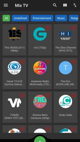 Mix TV En vivo для Android — скриншот 1