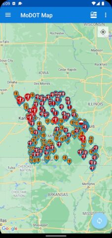 MoDOT Traveler Information для Android — скриншот 1