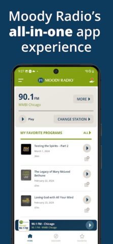 Moody Radio для Android — скриншот 1
