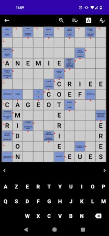 Mots Fléchés Français для Android — скриншот 1