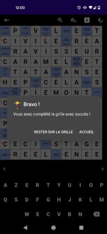 Mots Fléchés Français для Android — скриншот 3