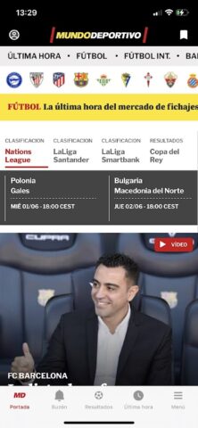 Mundo Deportivo Oficial для Android — скриншот 1