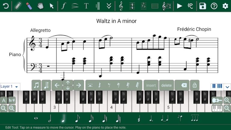 Music Writer — Music Composer для Android — скриншот 1