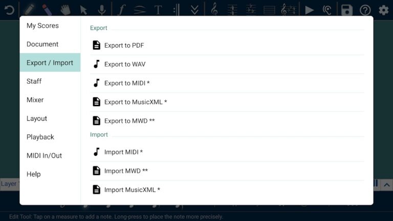 Music Writer — Music Composer для Android — скриншот 5
