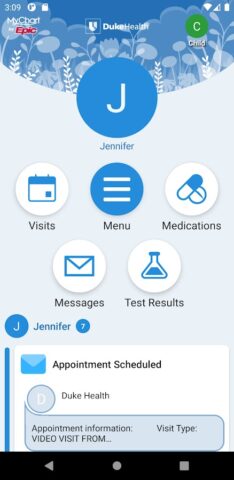 My Duke Health для Android — скриншот 5