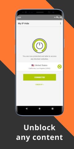 My IP Hide для Android — скриншот 3