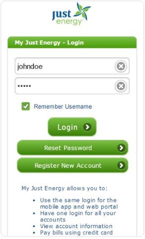 My Just Energy для Android — скриншот 1