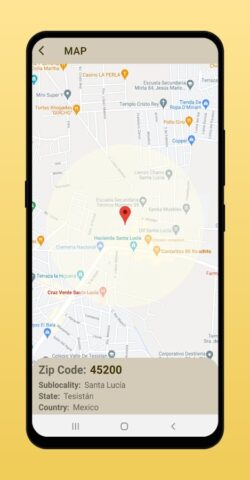 My Location Zip Code для Android — скриншот 3