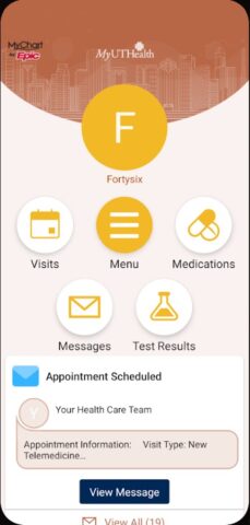 MyUTHealth для Android — скриншот 2
