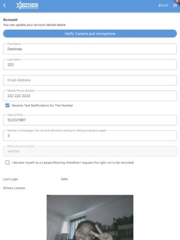 NCIC Mobile Video Visitation для Android — скриншот 5
