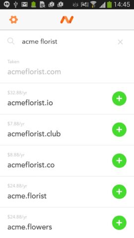 Namecheap для Android — скриншот 1