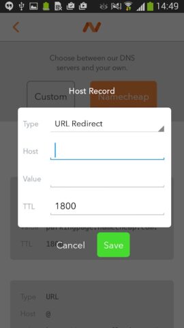 Namecheap для Android — скриншот 3