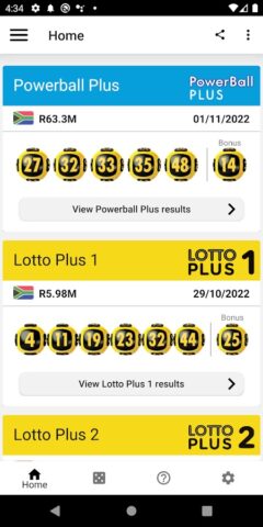 National Lottery Results для Android — скриншот 2