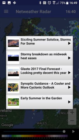 Netweather Radar для Android — скриншот 5