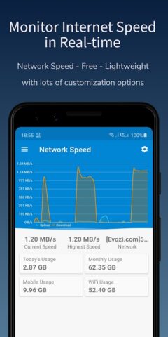 Network Speed — Speed Meter для Android — скриншот 1