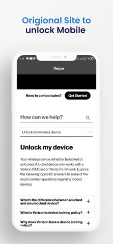Network Unlock Verizon Phone для Android — скриншот 5