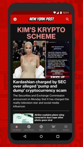 New York Post for Phone для Android — скриншот 2