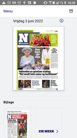 Nieuwsblad Krant для Android — скриншот 1