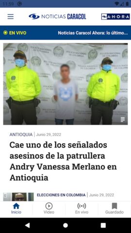 Noticias Caracol для Android — скриншот 2