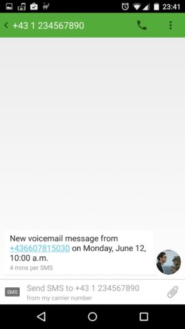 Определитель номера для Android — скриншот 1