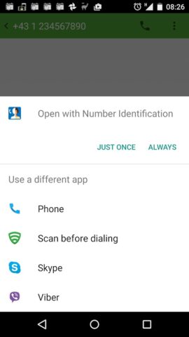 Определитель номера для Android — скриншот 2