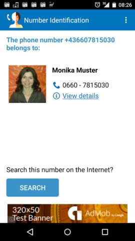 Определитель номера для Android — скриншот 3